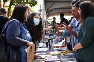 Feira Literária da Zona Sul na Praça do Campo Limpo. Foto: Will/Setembro 2022.