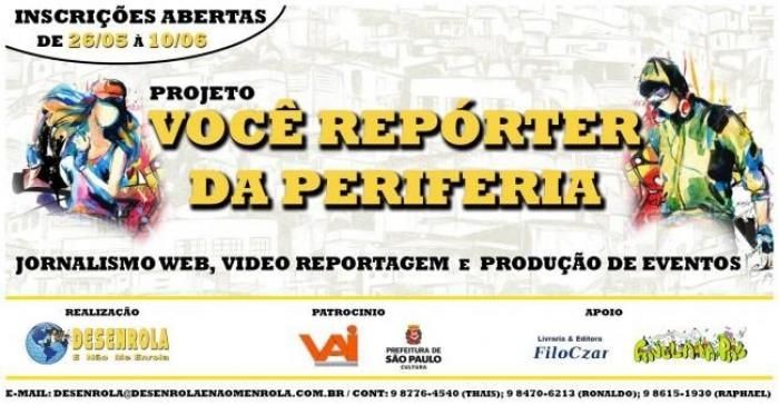 Projeto Você Repórter da Periferia abre inscrições