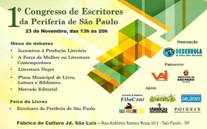 I Congresso reúne escritores da periferia de São Paulo