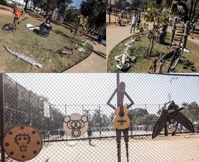 Poeta enriquece patrimônio cultural da periferia com exposição de artes plásticas