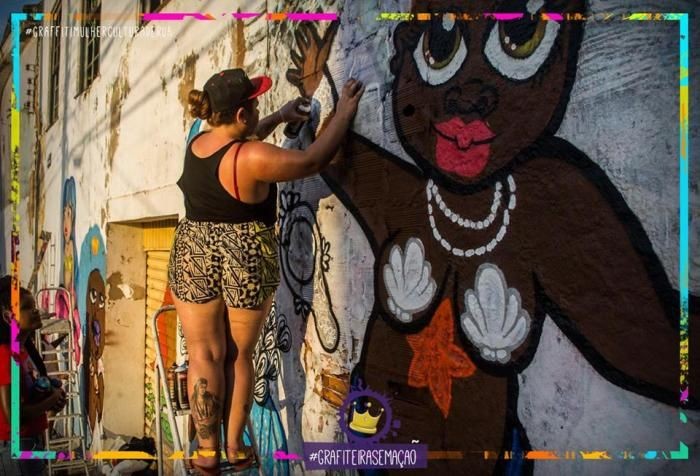 Escola no Capão Redondo sedia primeiro encontro de grafite protagonizado por mulheres