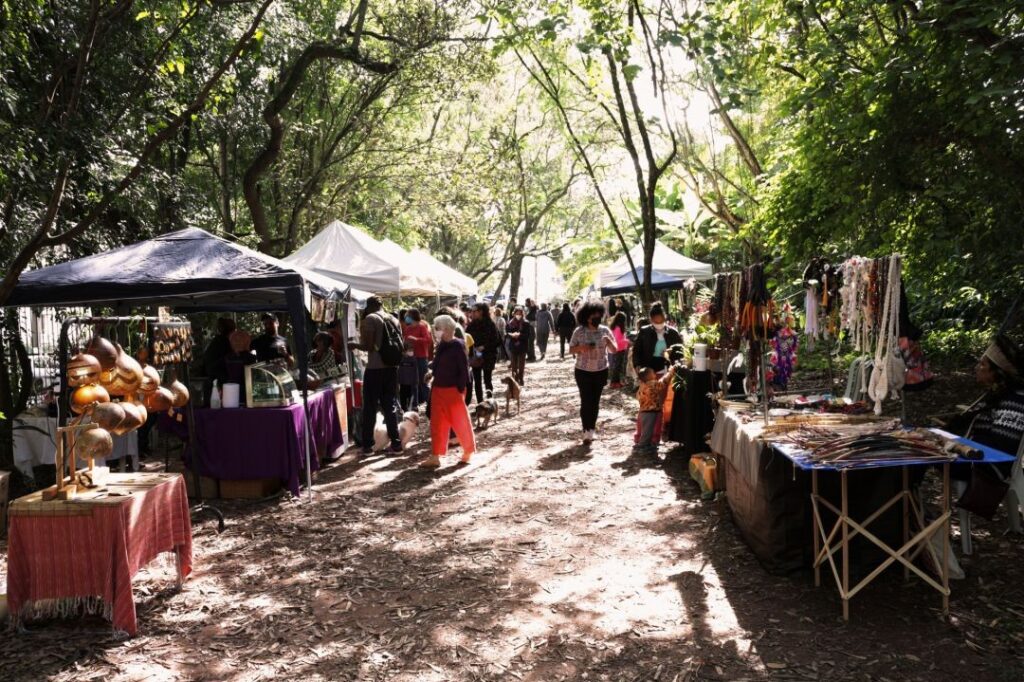 Edição da Feira Agroecológica e Cultural de Mulheres no Butantã realizada em junho de 2022. (Foto: Ana Luiza Sanches)