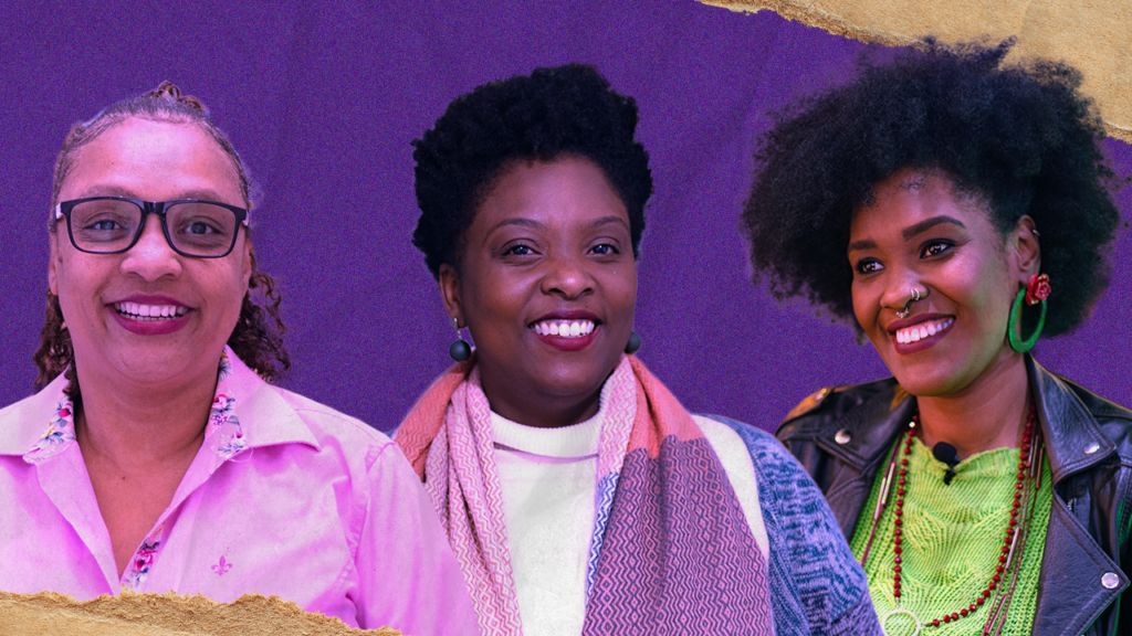 Foto de Susi Nascimento, Luana Bayo e Gabriela Francisco