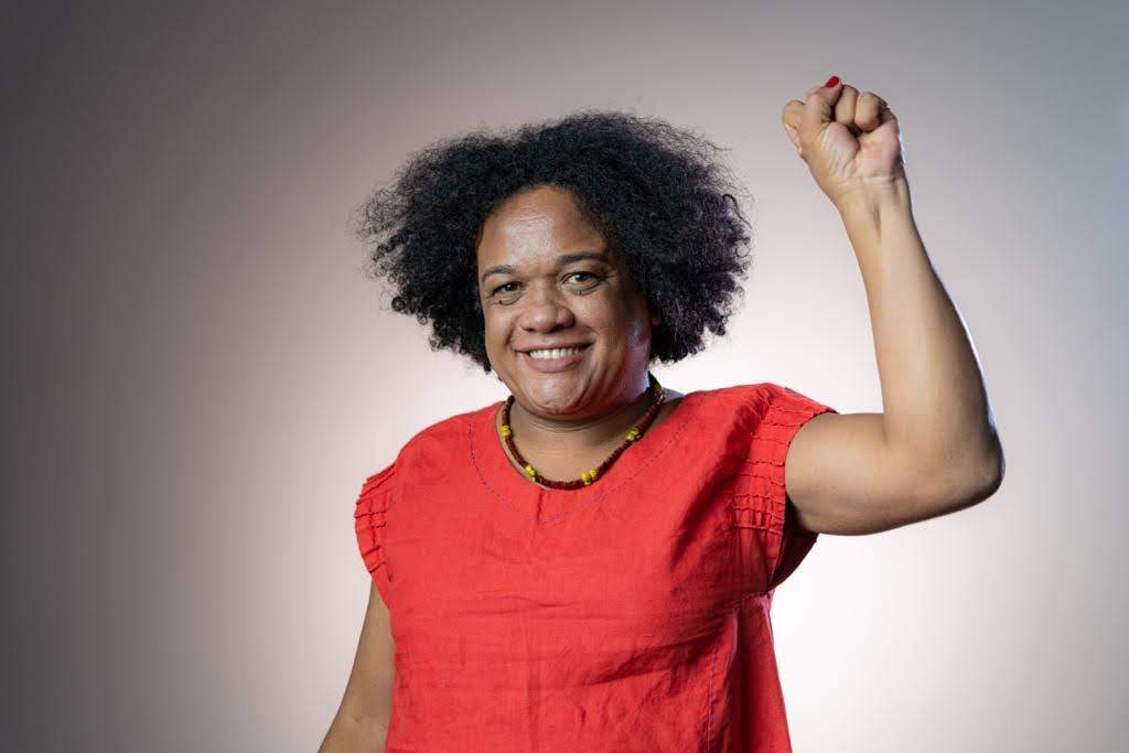 Gabriella Borges é participante da Jornada das Pretas, o encontro promove trocas sobre comunicação para campanhas eleitorais de mulheres negras.