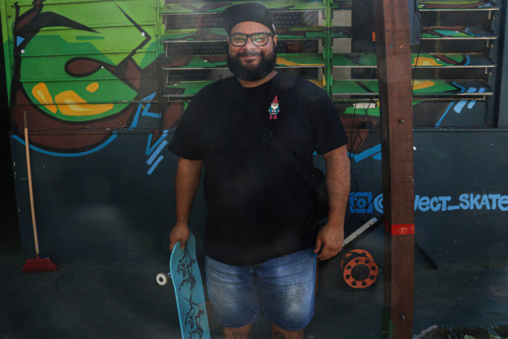 Alberto da Silva Santos, psicólogo esportivo. Foto: Miguel Pires, jovem da 8ª edição do Você Repórter da Periferia (Agosto 2024).